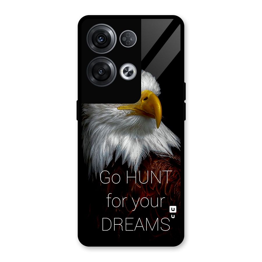 Hunt Your Dream Glass Back Case for Oppo Reno8 Pro 5G