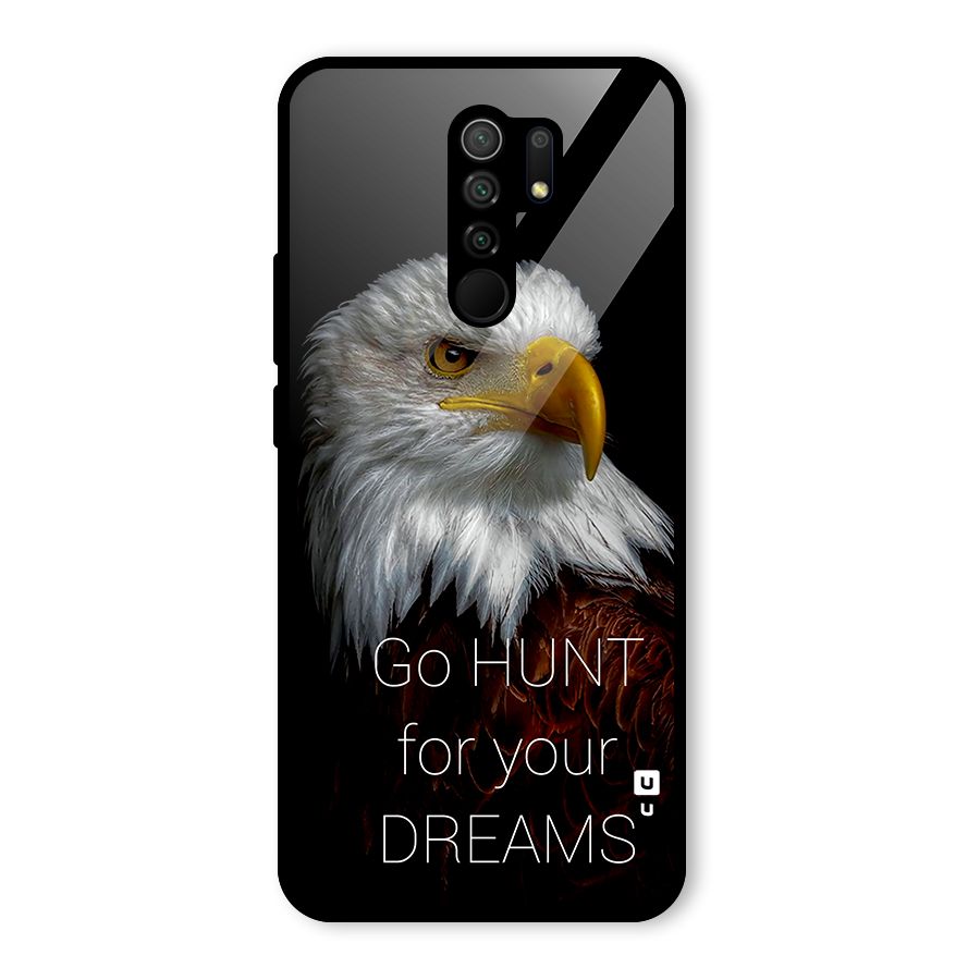 Hunt Your Dream Glass Back Case for Poco M2