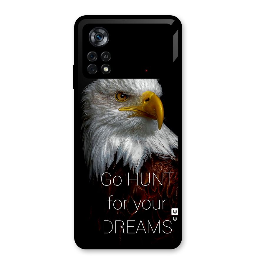 Hunt Your Dream Glass Back Case for Poco X4 Pro 5G
