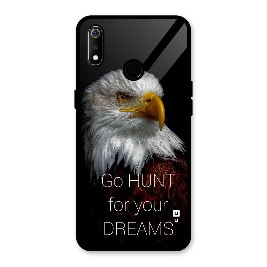 Hunt Your Dream Glass Back Case for Realme 3i