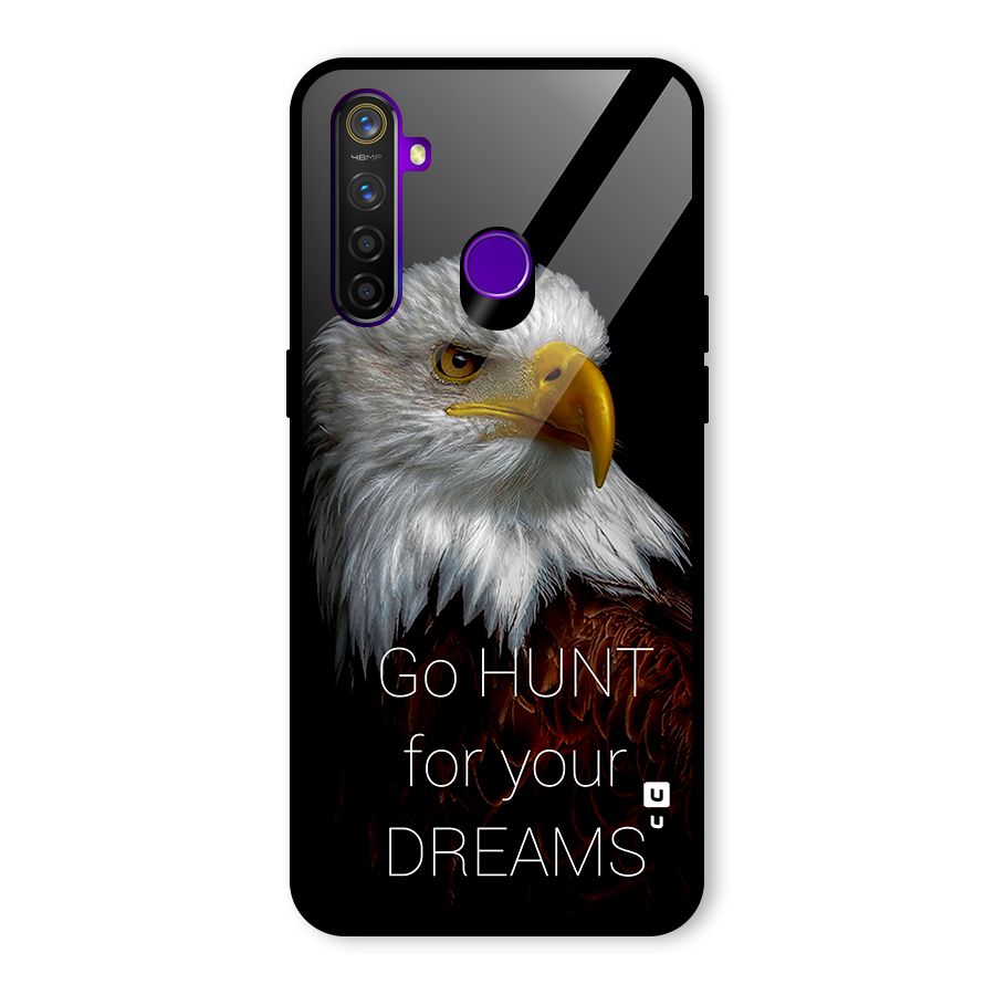 Hunt Your Dream Glass Back Case for Realme 5 Pro