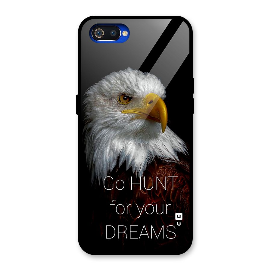 Hunt Your Dream Glass Back Case for Realme C2