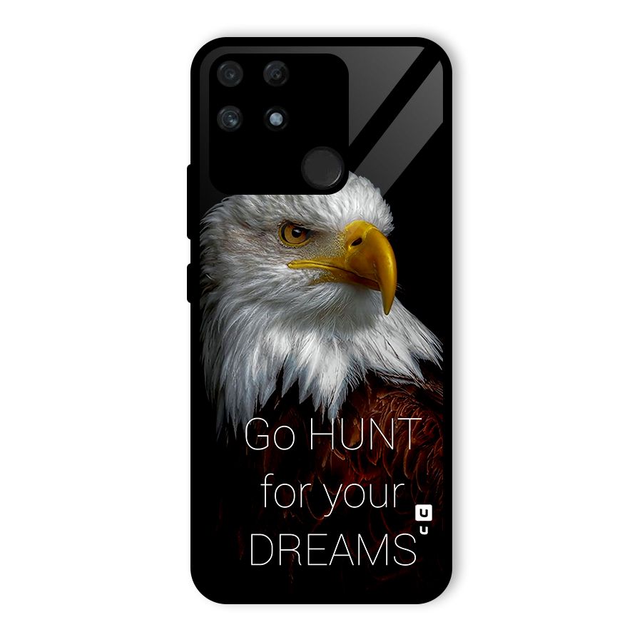 Hunt Your Dream Glass Back Case for Realme Narzo 50A