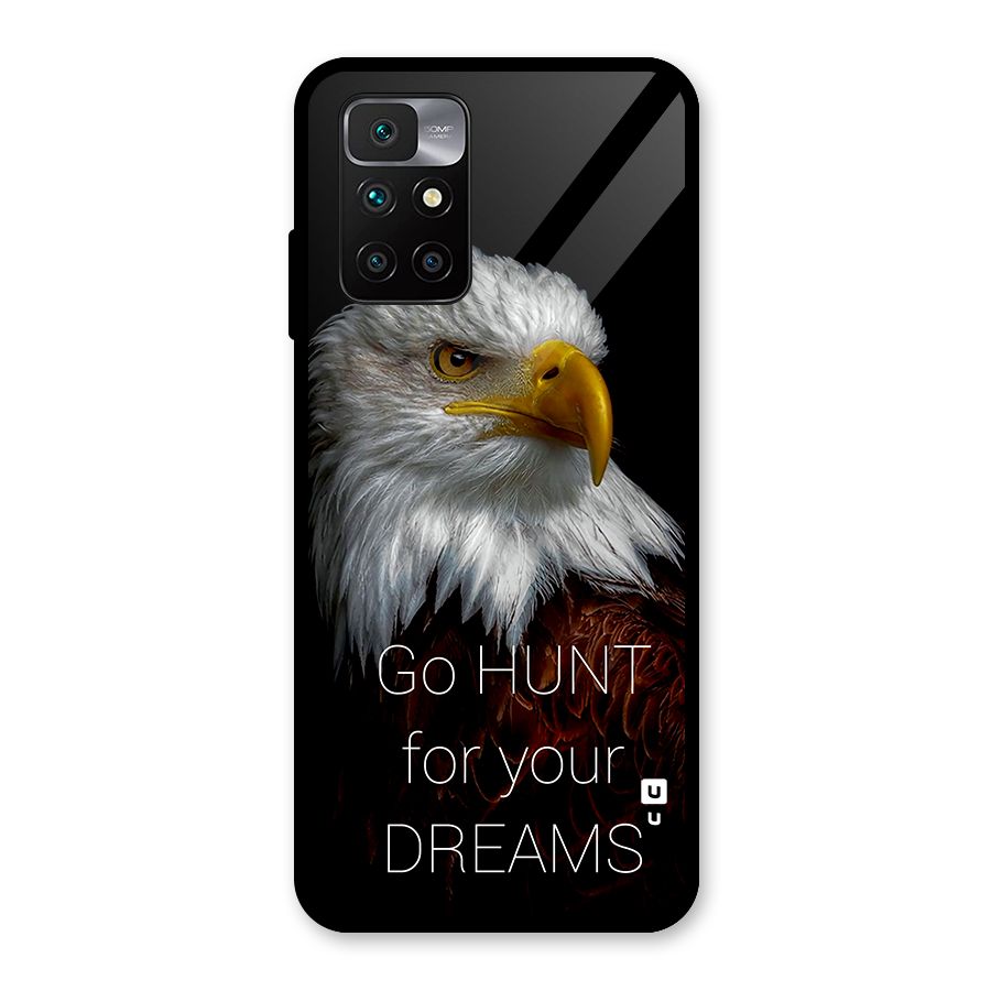 Hunt Your Dream Glass Back Case for Redmi 10 Prime