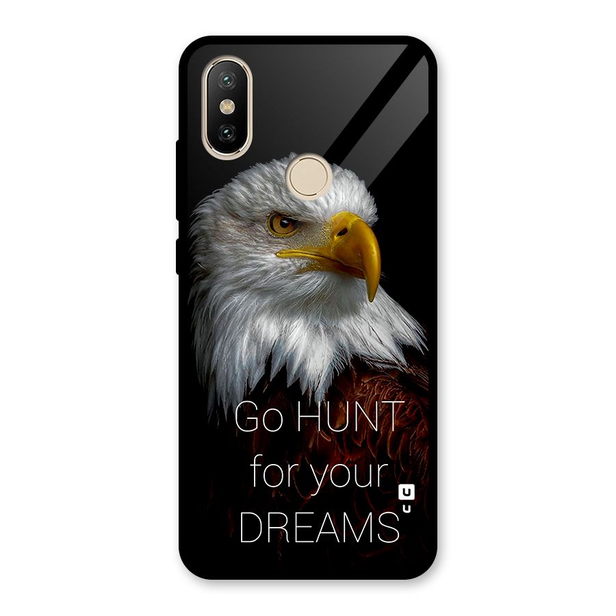 Hunt Your Dream Glass Back Case for Redmi A2
