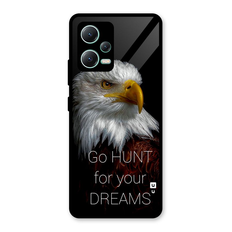 Hunt Your Dream Glass Back Case for Redmi Note 12 5G
