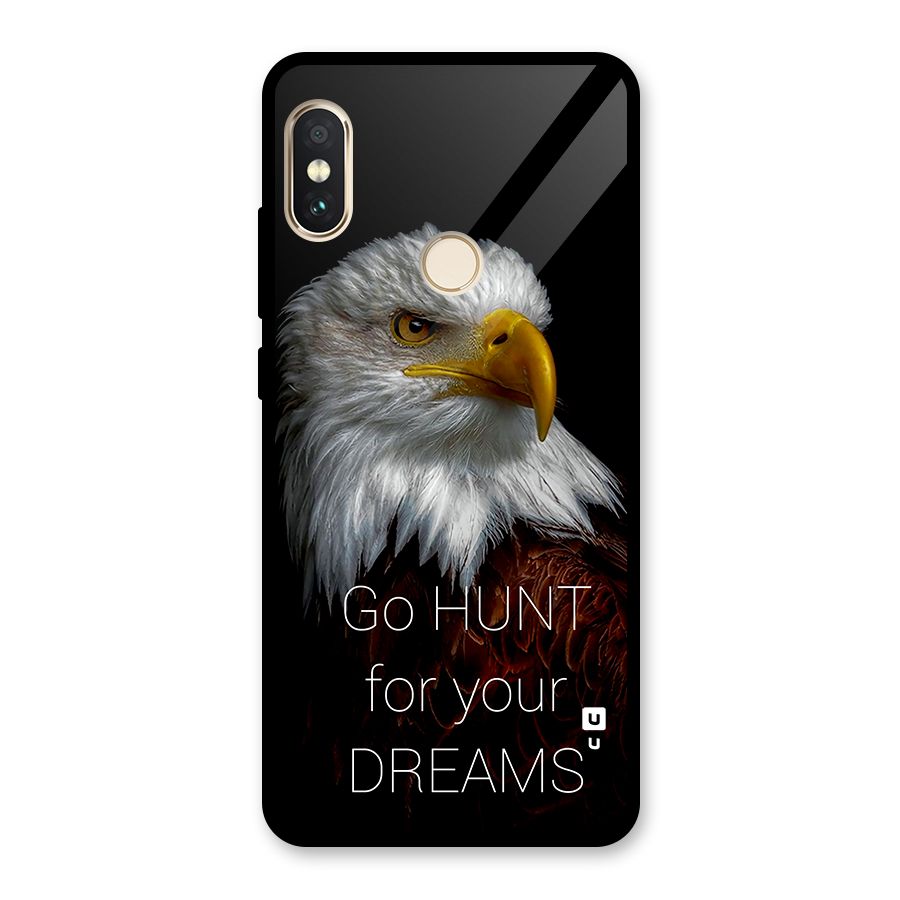 Hunt Your Dream Glass Back Case for Redmi Note 5 Pro