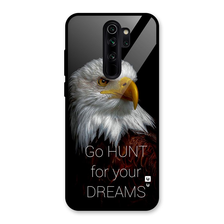 Hunt Your Dream Glass Back Case for Redmi Note 8 Pro