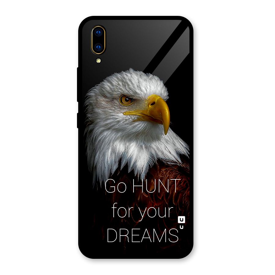 Hunt Your Dream Glass Back Case for Vivo V11 Pro