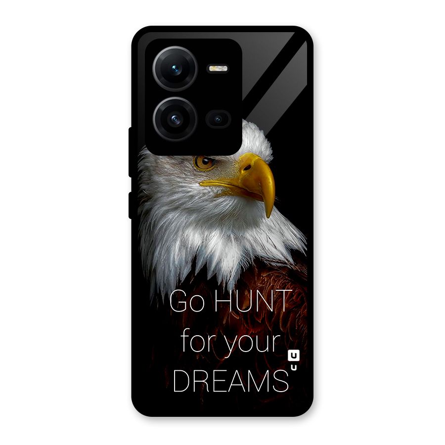 Hunt Your Dream Glass Back Case for Vivo V25