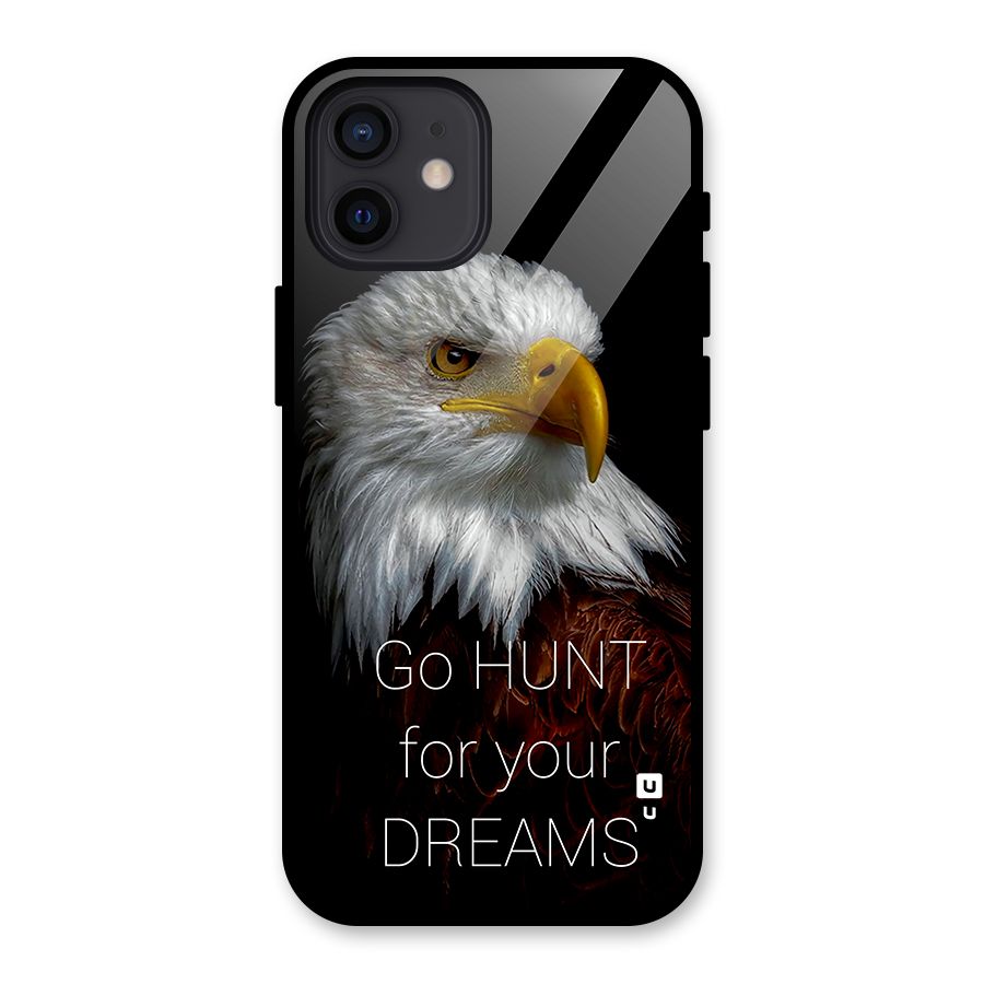 Hunt Your Dream Glass Back Case for iPhone 12