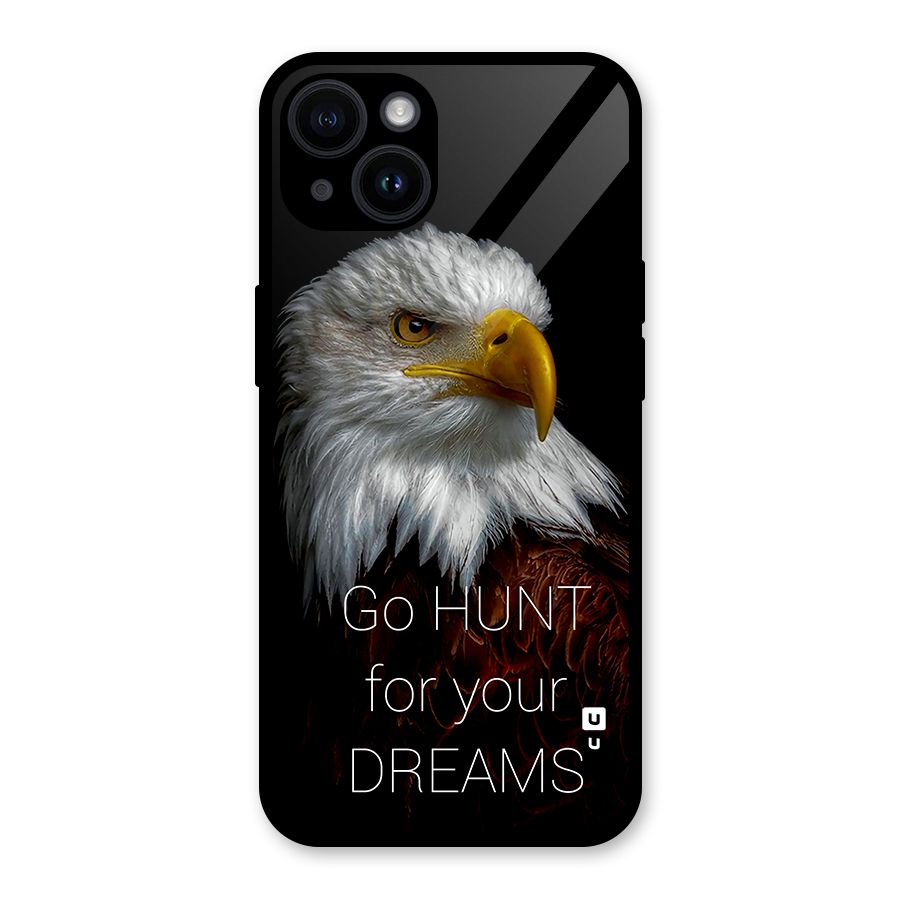 Hunt Your Dream Glass Back Case for iPhone 14