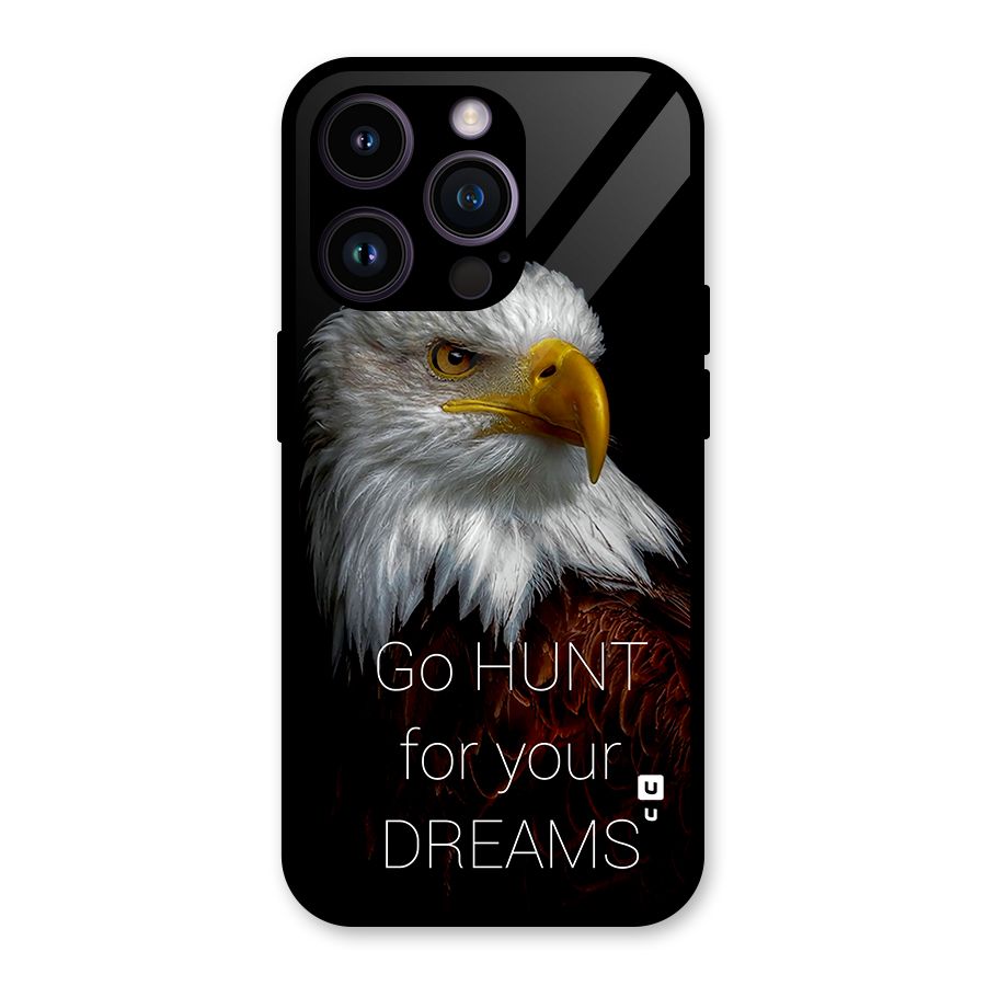 Hunt Your Dream Glass Back Case for iPhone 14 Pro