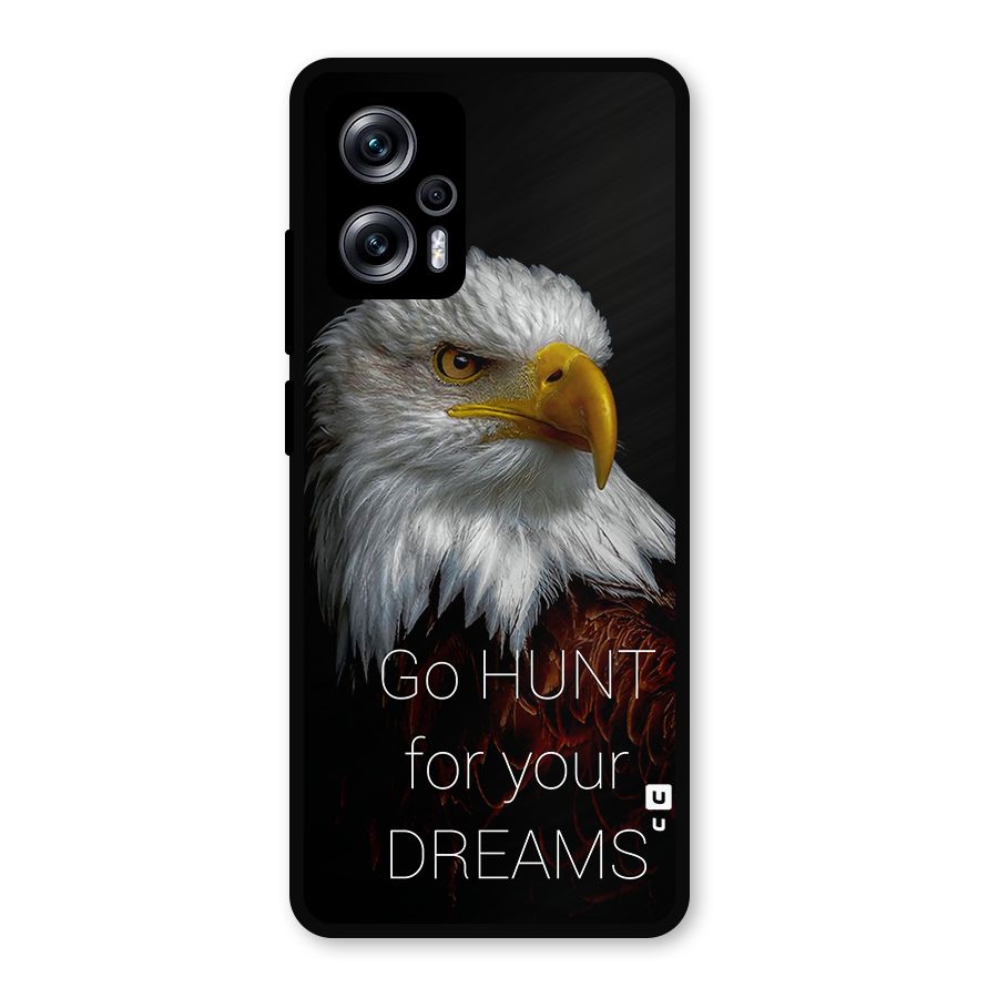 Hunt Your Dream Metal Back Case for Redmi K50i