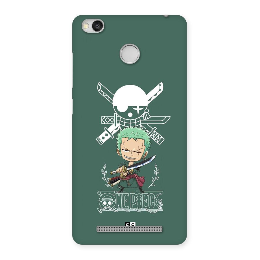 Hunter Zoro Sword Back Case for Redmi 3S Prime