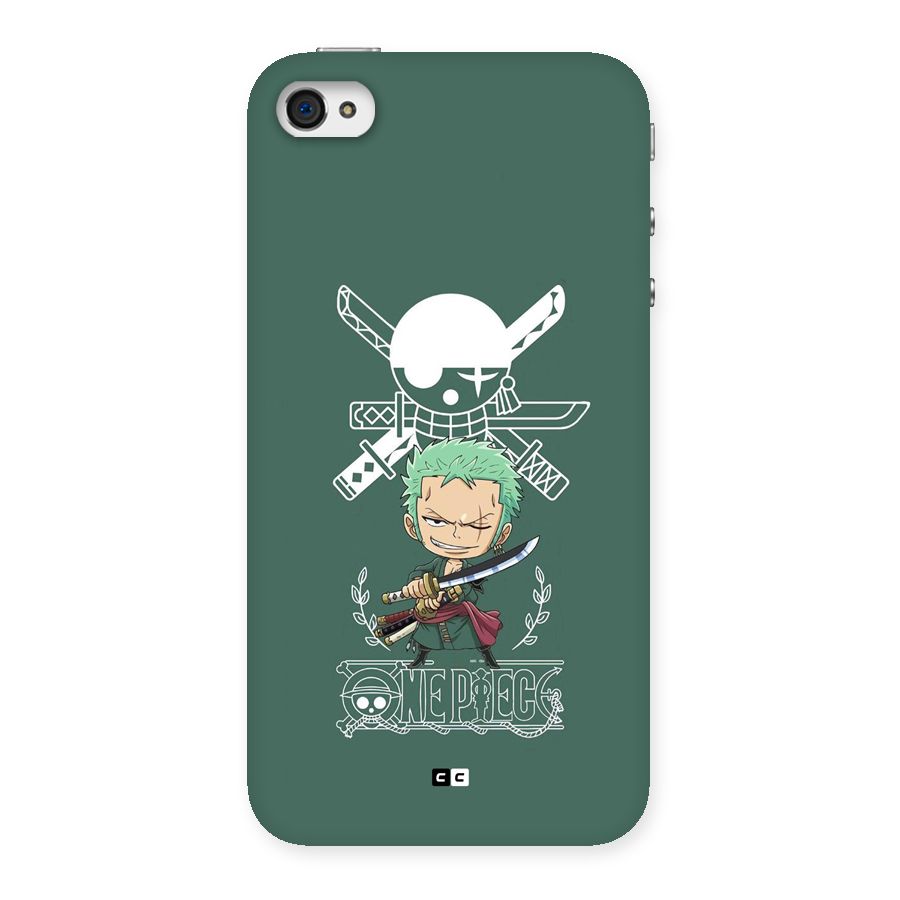 Hunter Zoro Sword Back Case for iPhone 4 4s