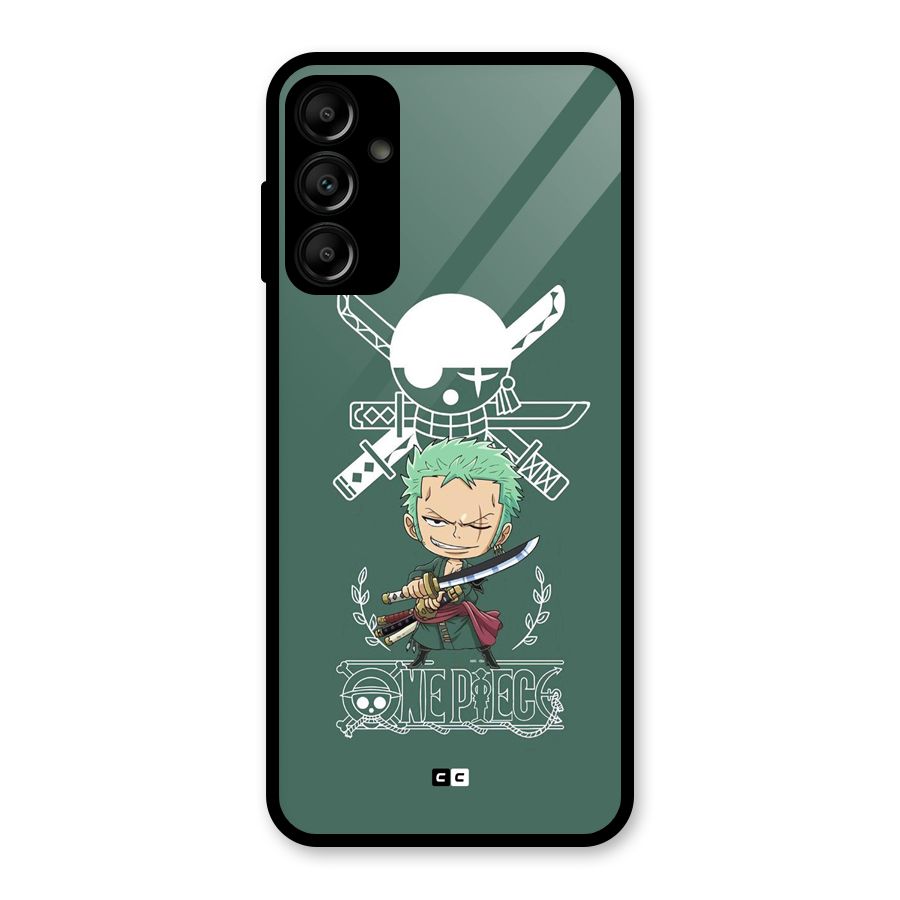 Hunter Zoro Sword Glass Back Case for Galaxy A14 5G