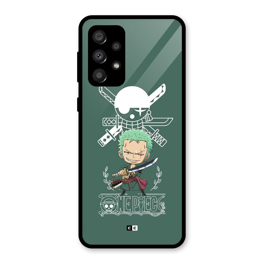 Hunter Zoro Sword Glass Back Case for Galaxy A32