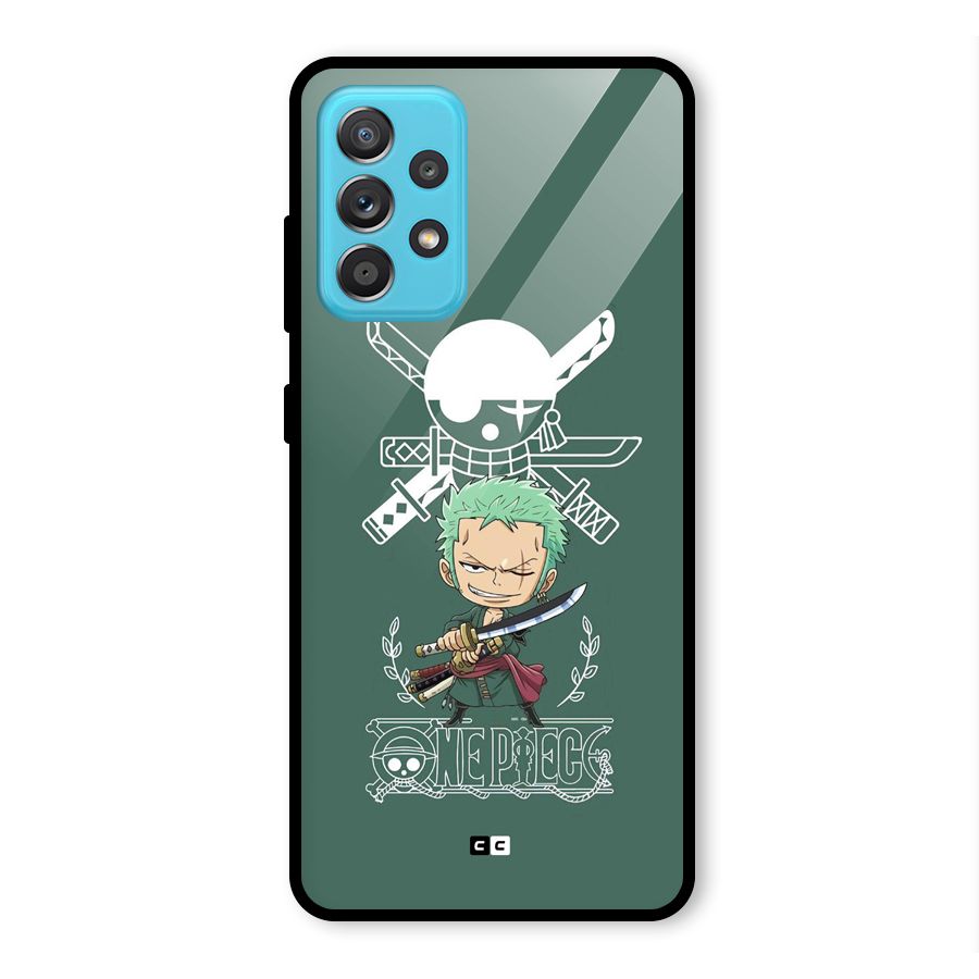 Hunter Zoro Sword Glass Back Case for Galaxy A52