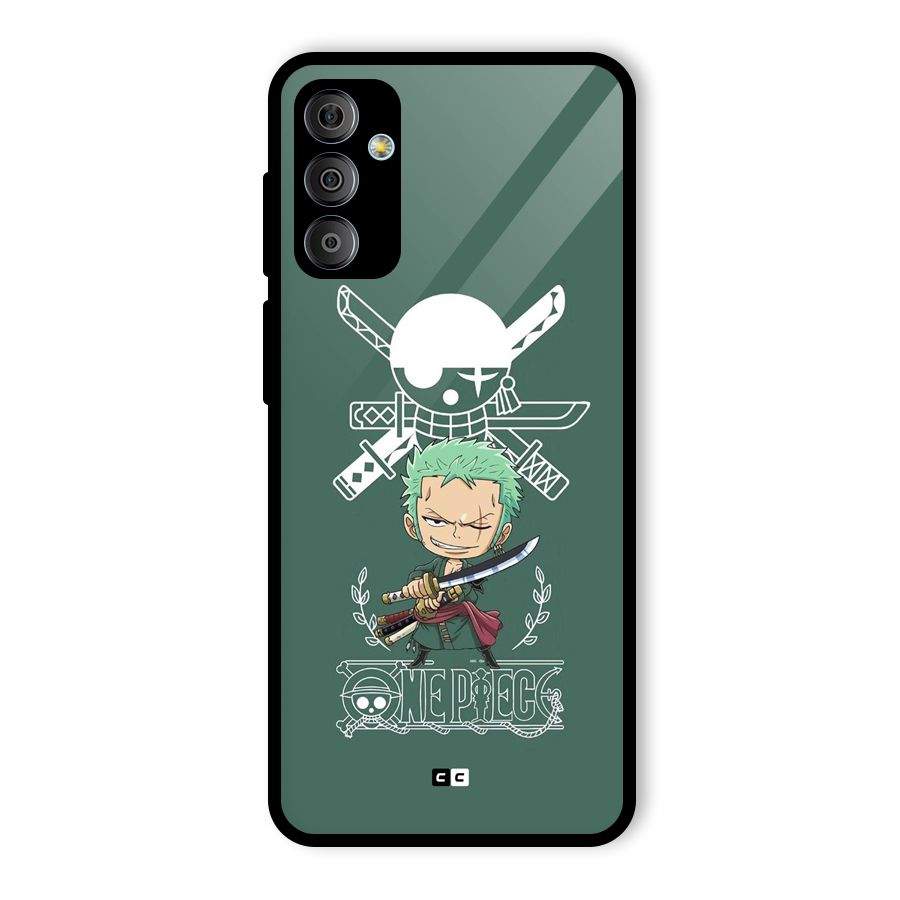 Hunter Zoro Sword Glass Back Case for Galaxy F23