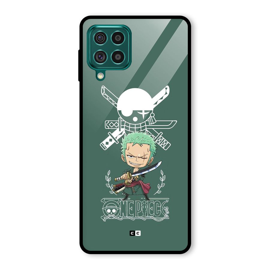 Hunter Zoro Sword Glass Back Case for Galaxy F62