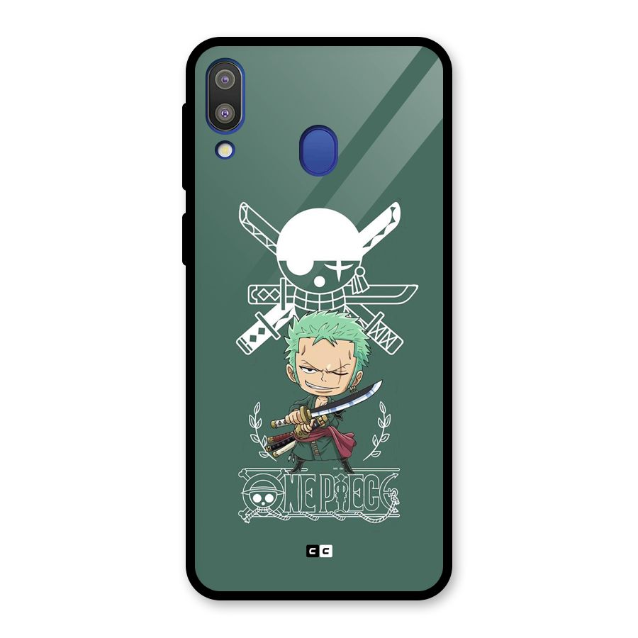 Hunter Zoro Sword Glass Back Case for Galaxy M20