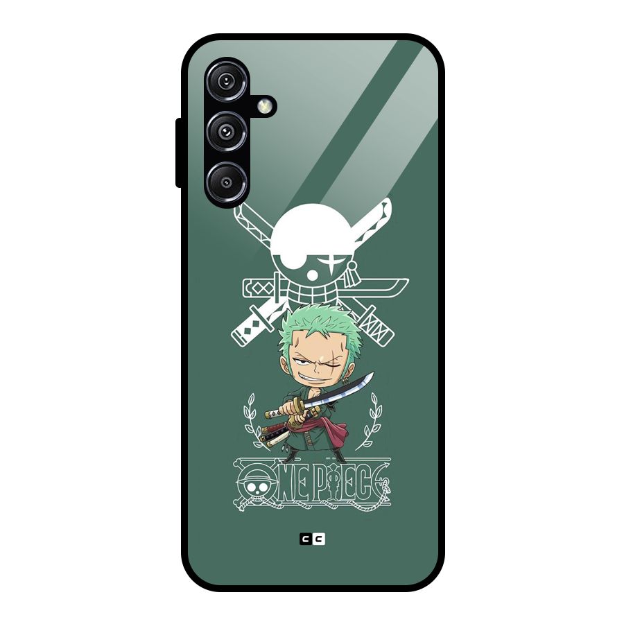 Hunter Zoro Sword Glass Back Case for Galaxy M34 5G