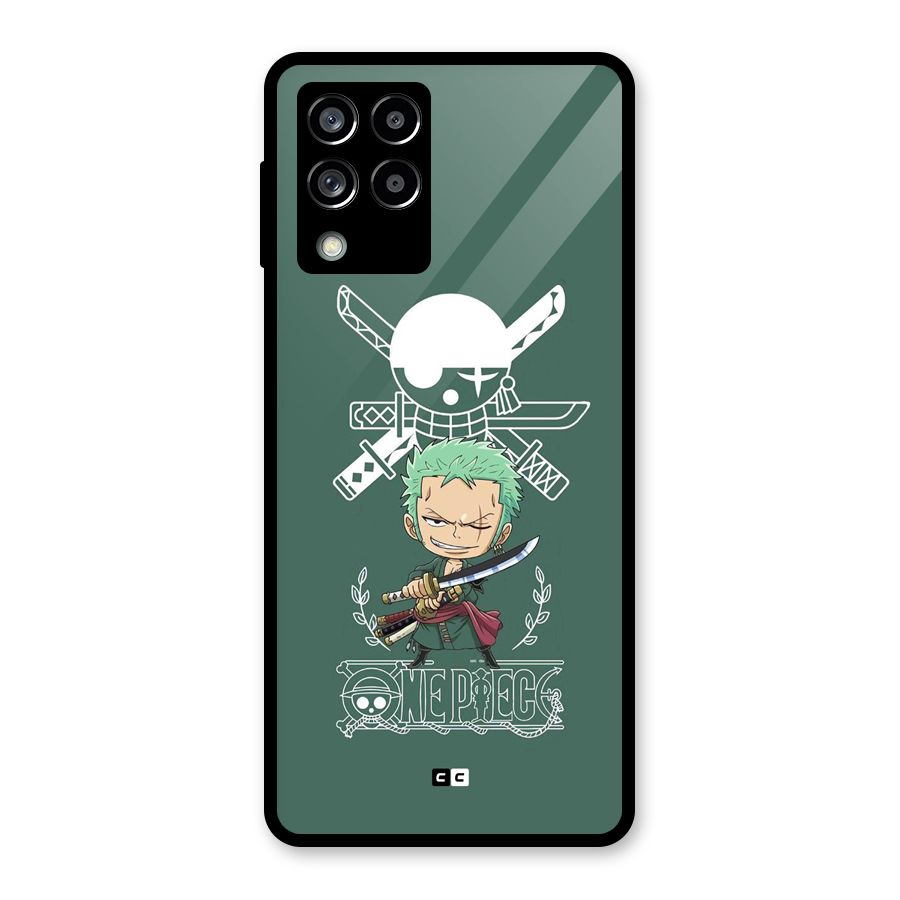 Hunter Zoro Sword Glass Back Case for Galaxy M53 5G