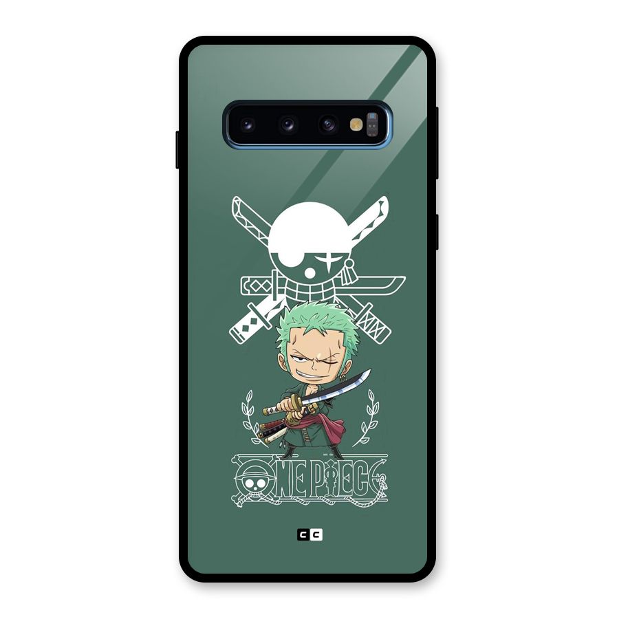 Hunter Zoro Sword Glass Back Case for Galaxy S10