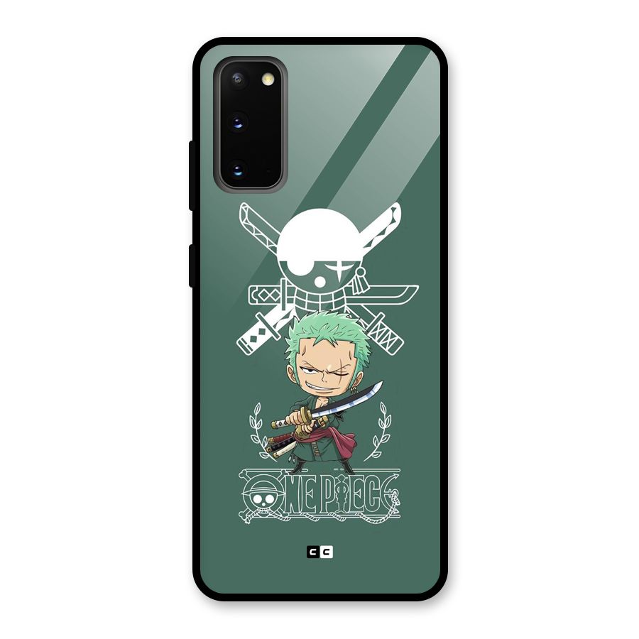 Hunter Zoro Sword Glass Back Case for Galaxy S20