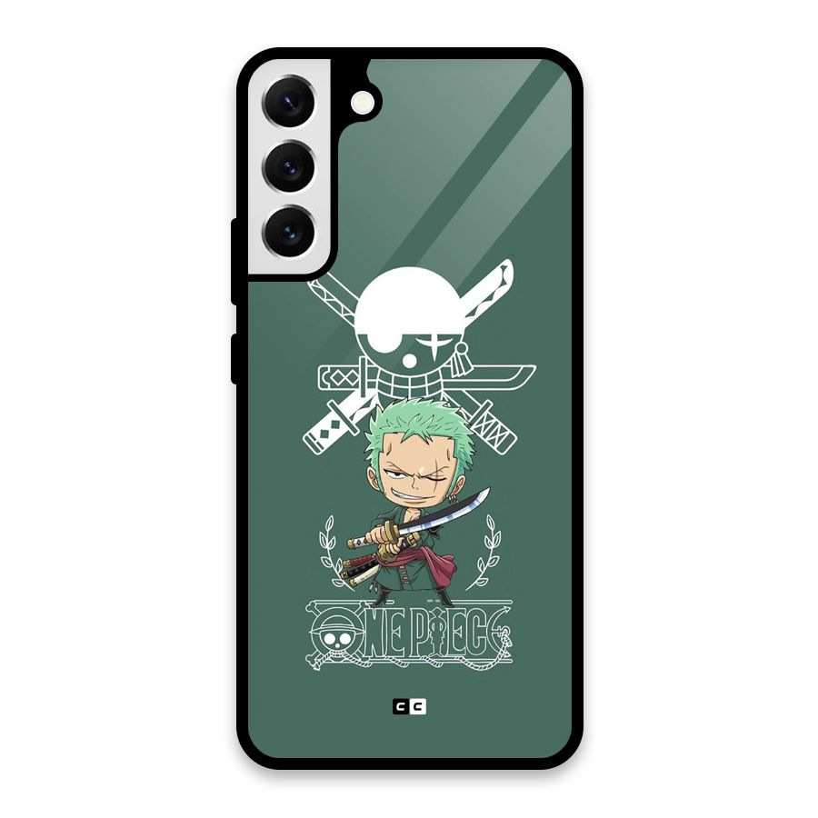 Hunter Zoro Sword Glass Back Case for Galaxy S22 Plus 5G