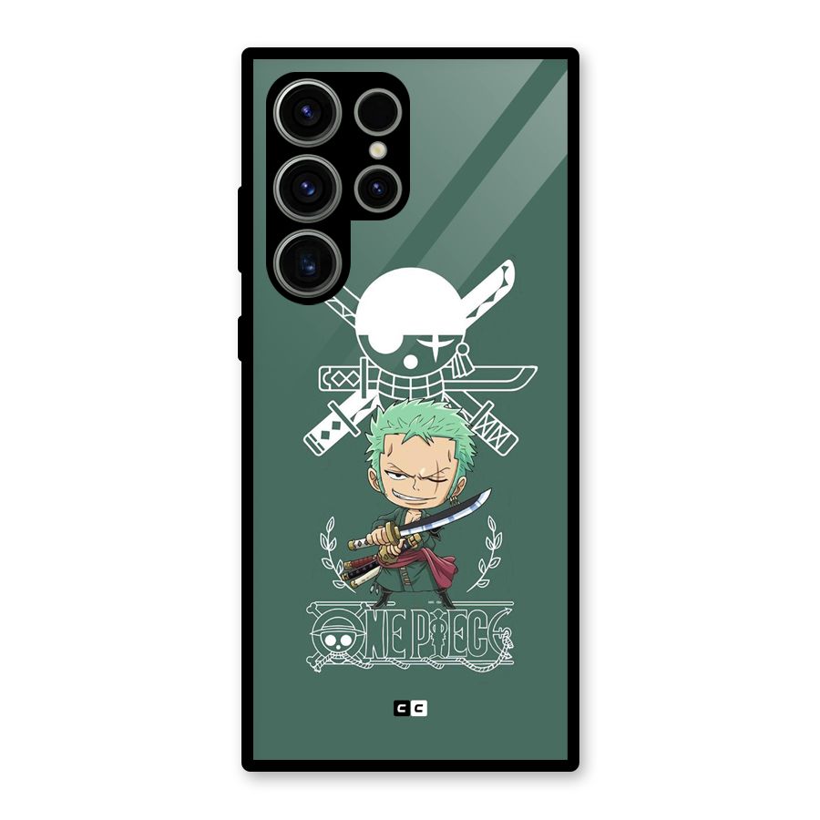 Hunter Zoro Sword Glass Back Case for Galaxy S23 Ultra