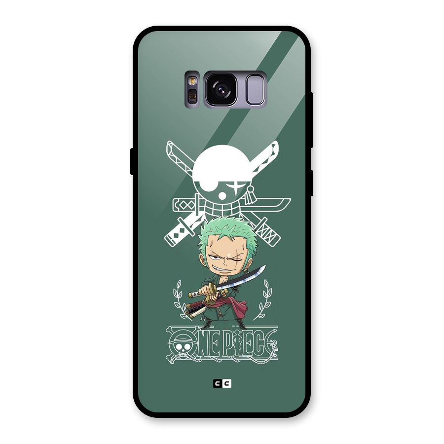 Hunter Zoro Sword Glass Back Case for Galaxy S8