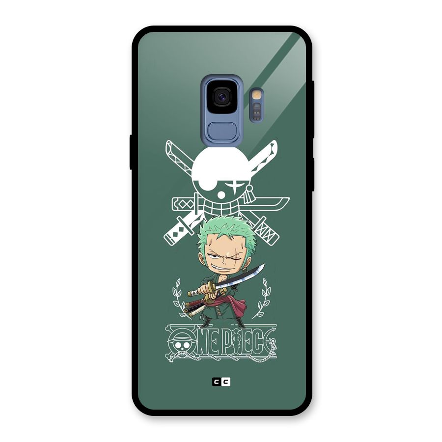 Hunter Zoro Sword Glass Back Case for Galaxy S9
