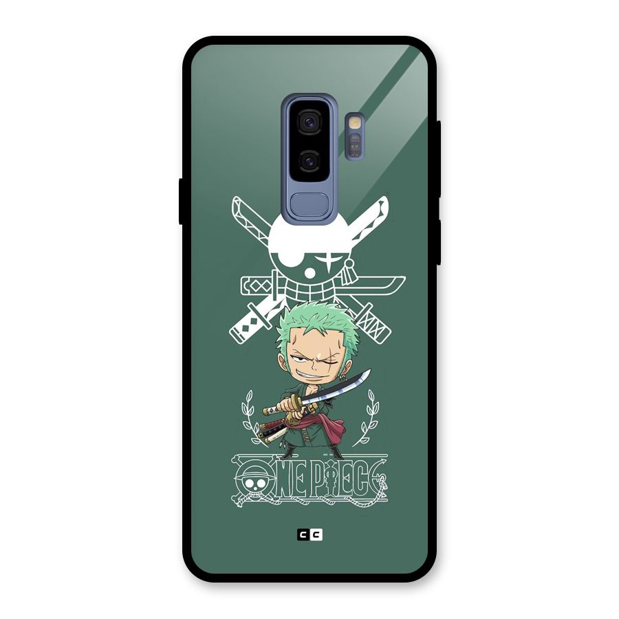 Hunter Zoro Sword Glass Back Case for Galaxy S9 Plus