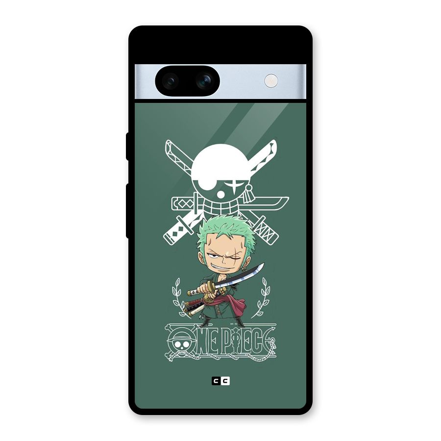 Hunter Zoro Sword Glass Back Case for Google Pixel 7a