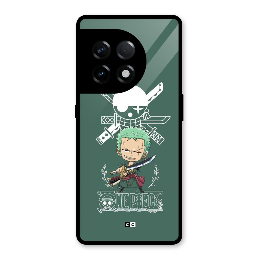 Hunter Zoro Sword Glass Back Case for OnePlus 11R