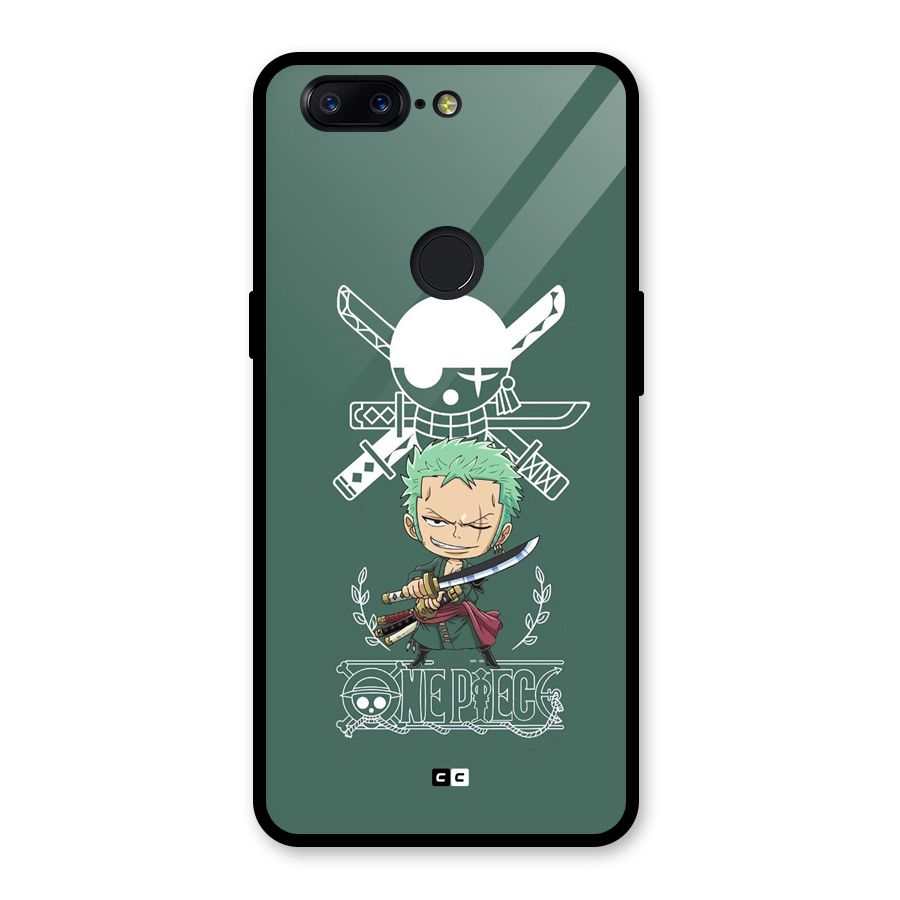 Hunter Zoro Sword Glass Back Case for OnePlus 5T