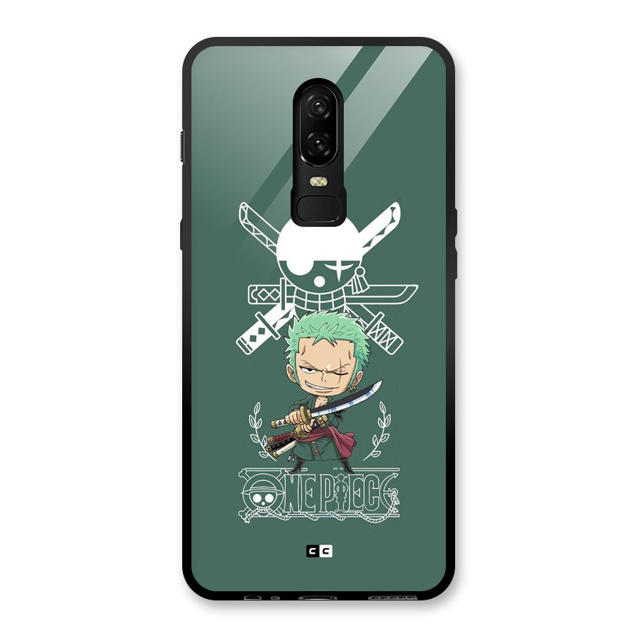 Hunter Zoro Sword Glass Back Case for OnePlus 6