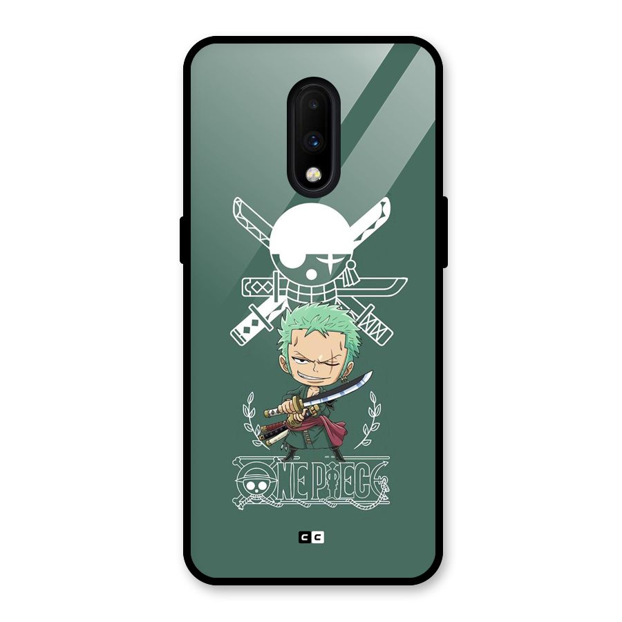 Hunter Zoro Sword Glass Back Case for OnePlus 7