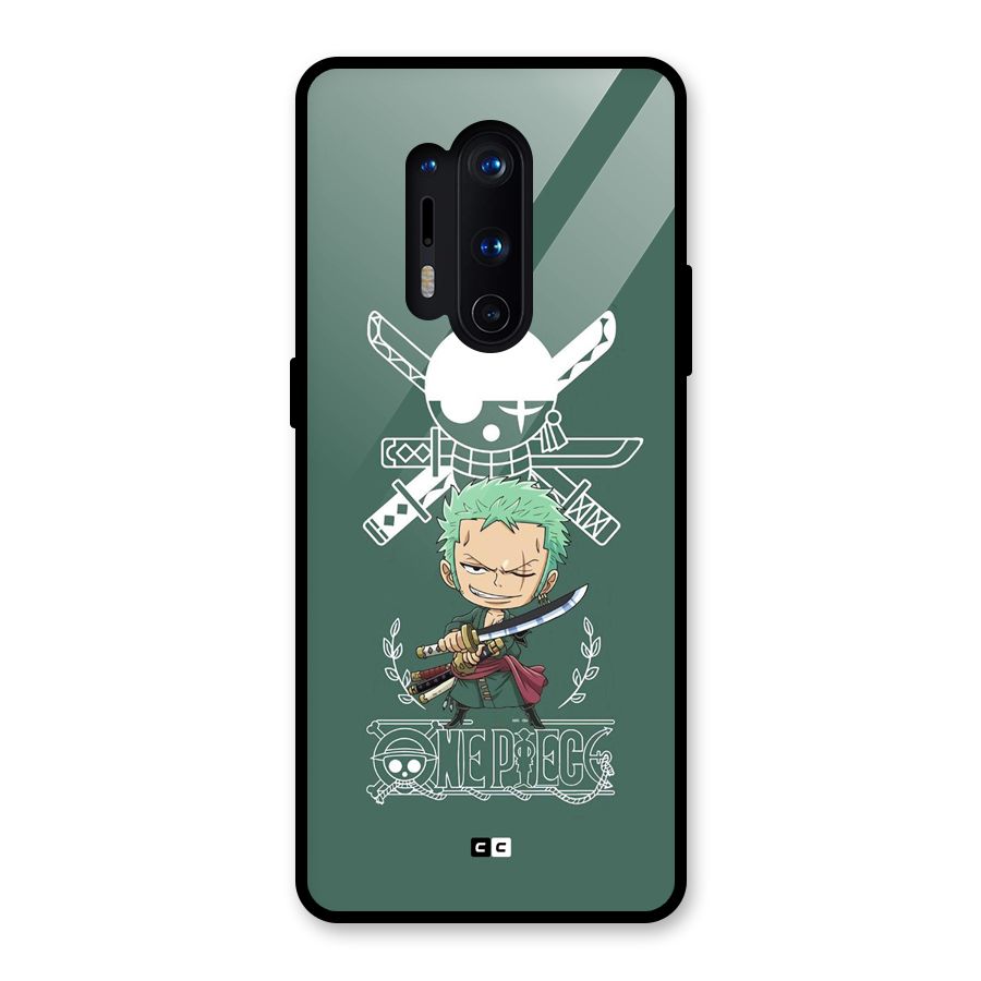 Hunter Zoro Sword Glass Back Case for OnePlus 8 Pro