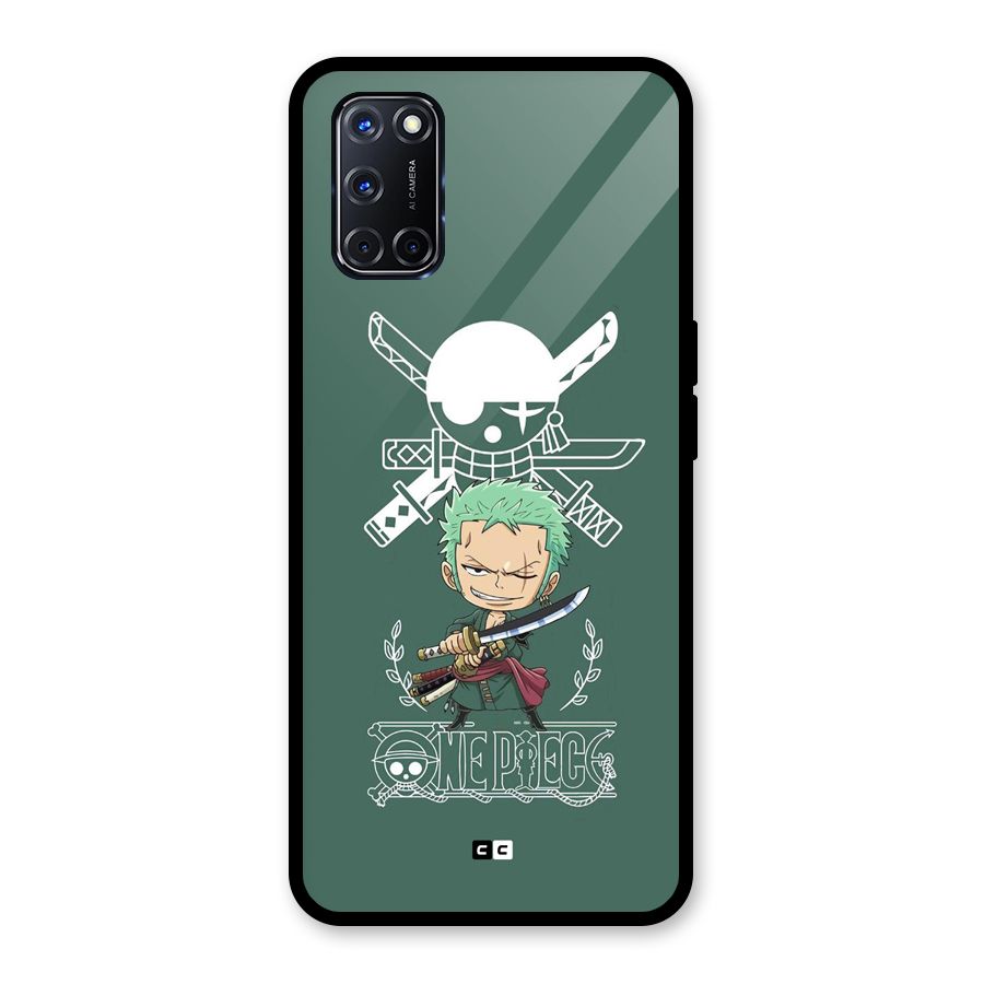 Hunter Zoro Sword Glass Back Case for Oppo A52
