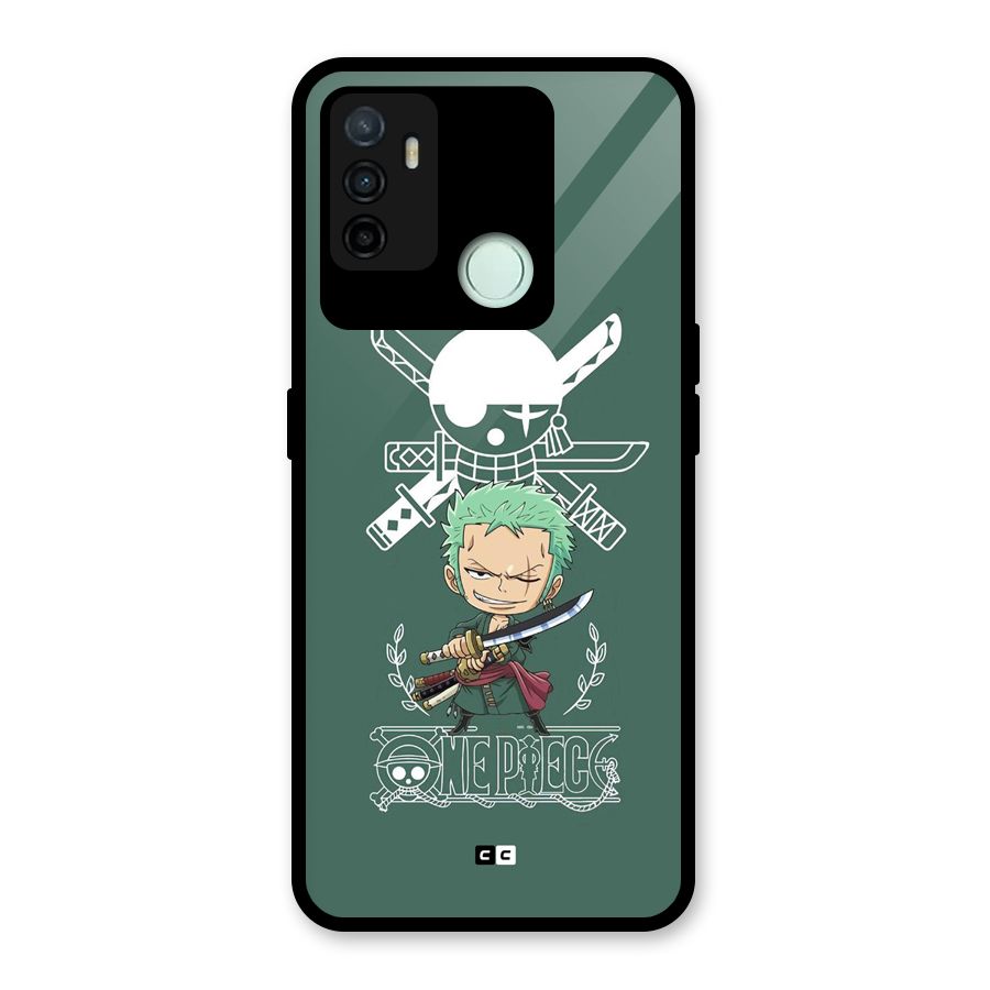 Hunter Zoro Sword Glass Back Case for Oppo A53