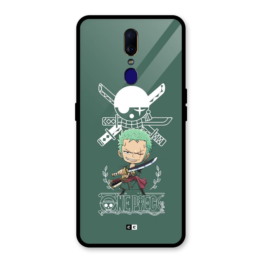 Hunter Zoro Sword Glass Back Case for Oppo F11