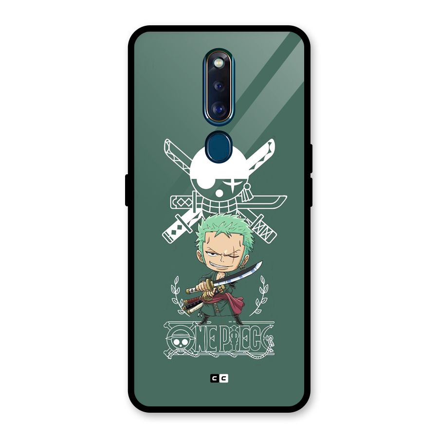 Hunter Zoro Sword Glass Back Case for Oppo F11 Pro