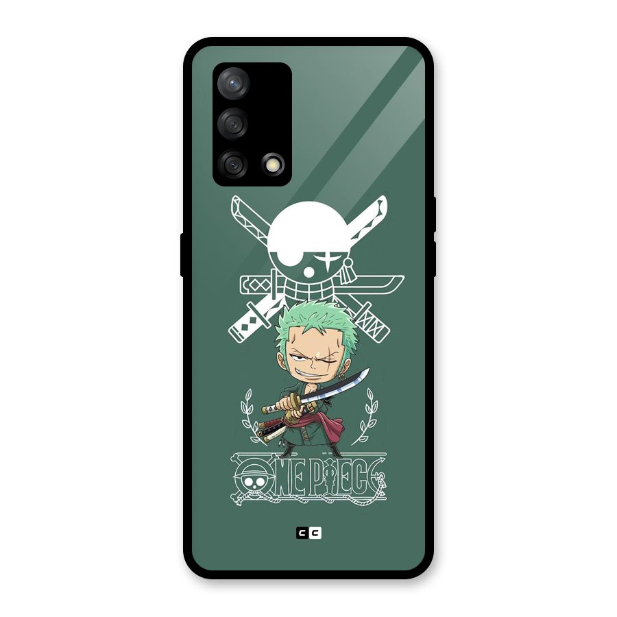 Hunter Zoro Sword Glass Back Case for Oppo F19