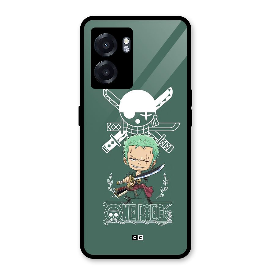 Hunter Zoro Sword Glass Back Case for Oppo K10 (5G)