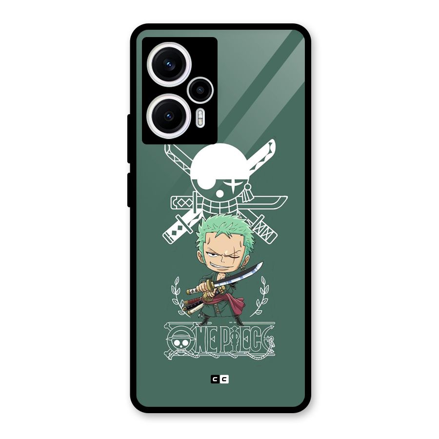 Hunter Zoro Sword Glass Back Case for Poco F5