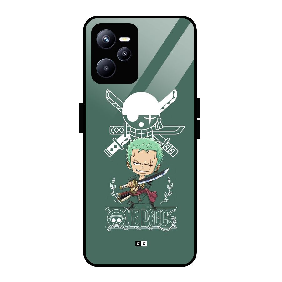 Hunter Zoro Sword Glass Back Case for Realme C35