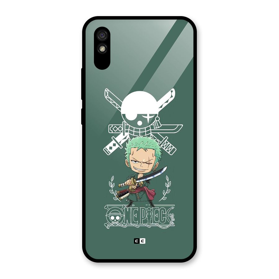Hunter Zoro Sword Glass Back Case for Redmi 9i
